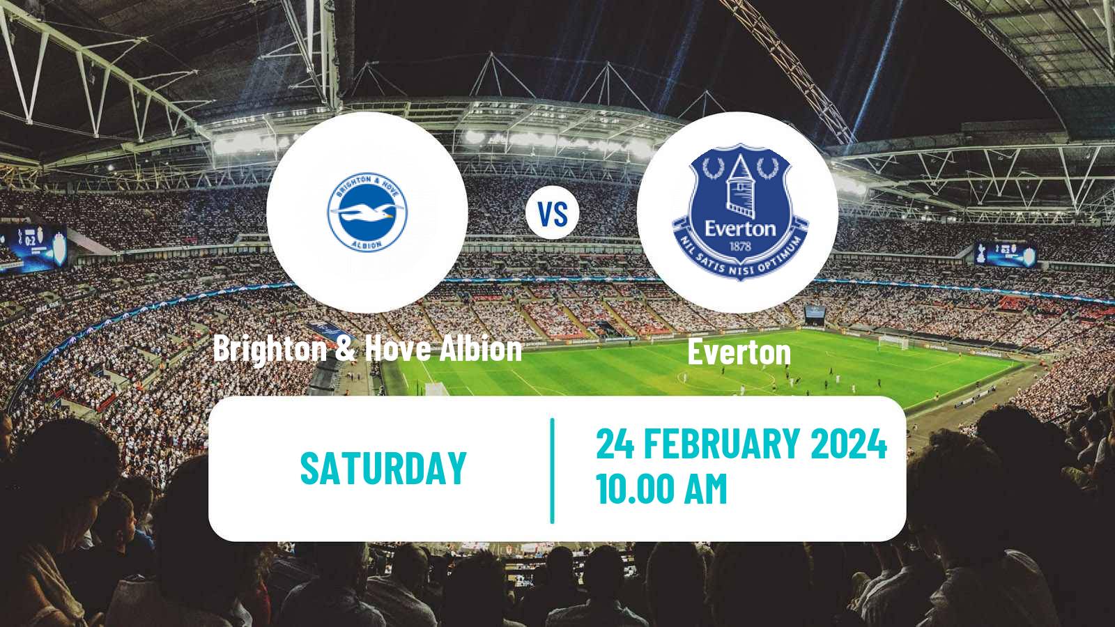 Soccer English Premier League Brighton & Hove Albion - Everton