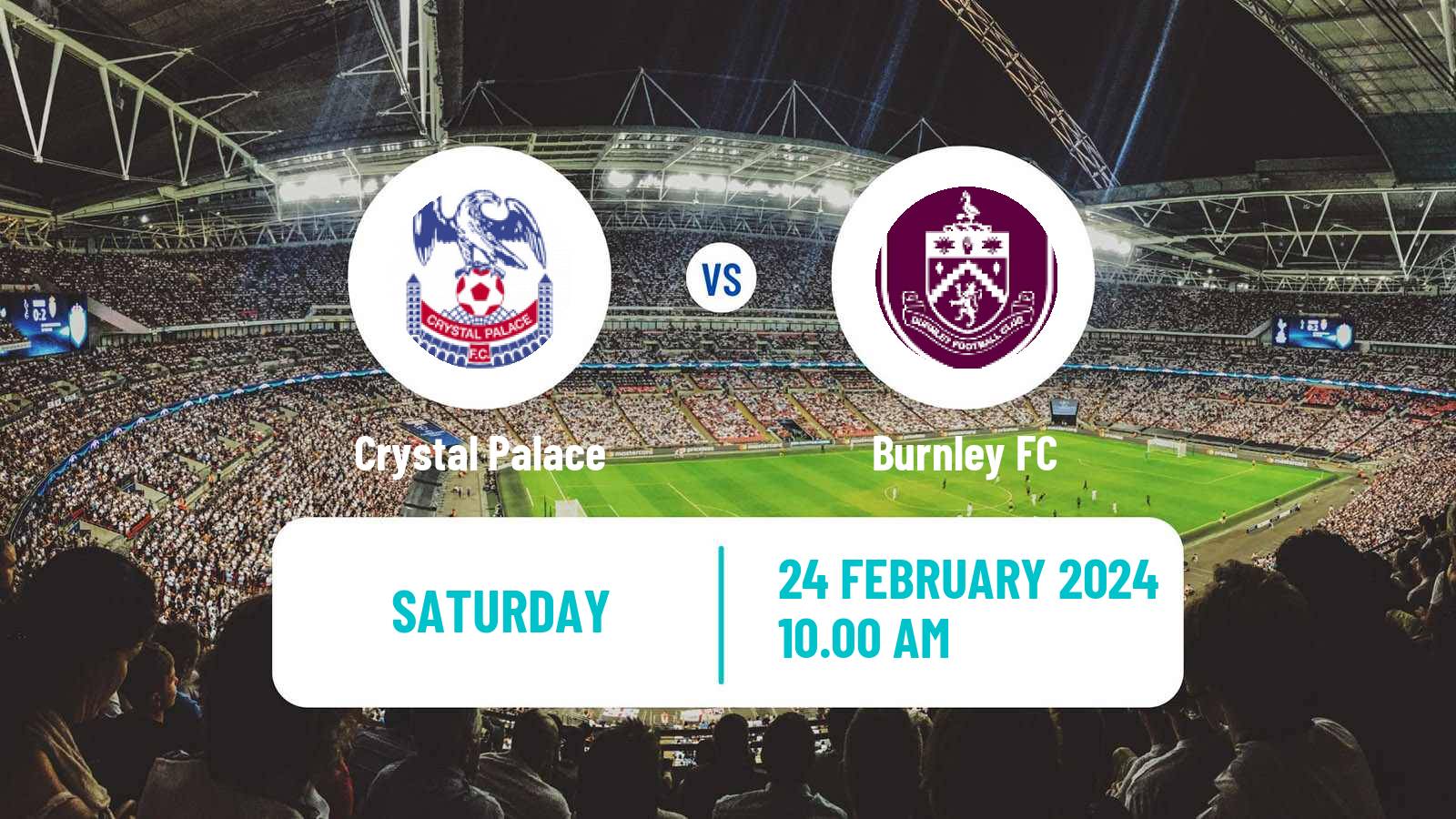 Soccer English Premier League Crystal Palace - Burnley