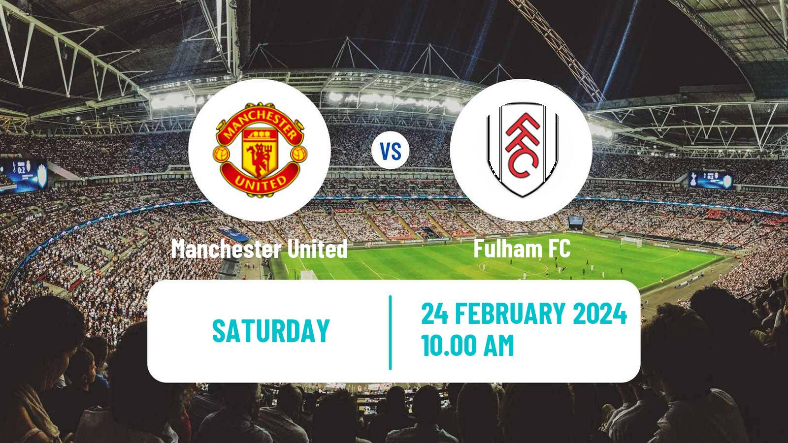 Soccer English Premier League Manchester United - Fulham