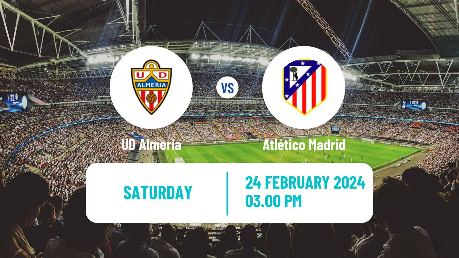 Soccer Spanish LaLiga Almería - Atlético Madrid