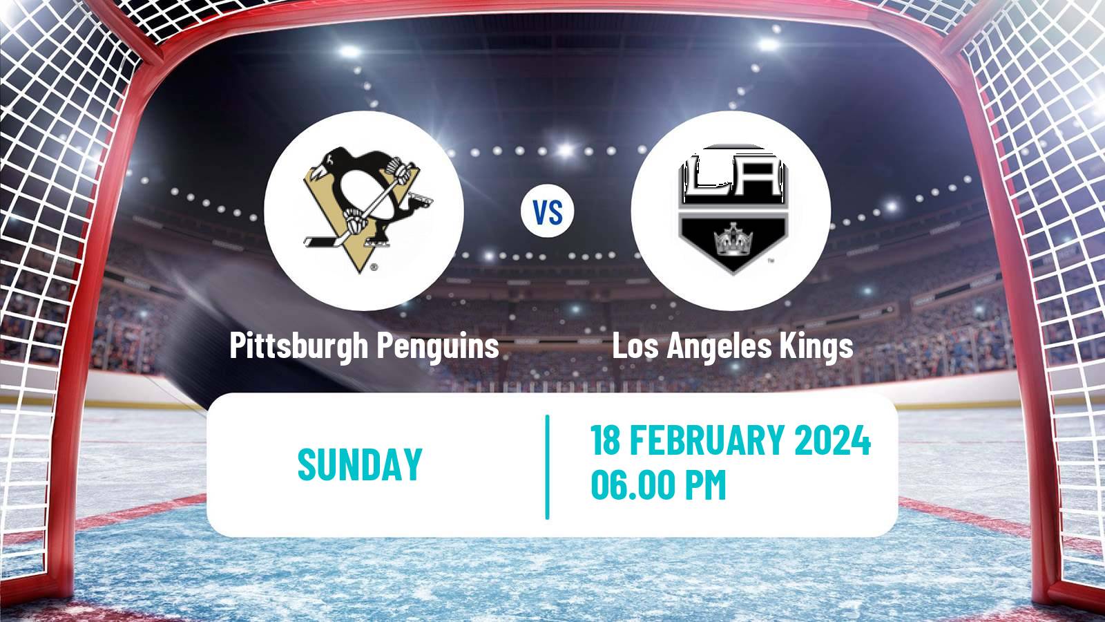 Hockey NHL Pittsburgh Penguins - Los Angeles Kings