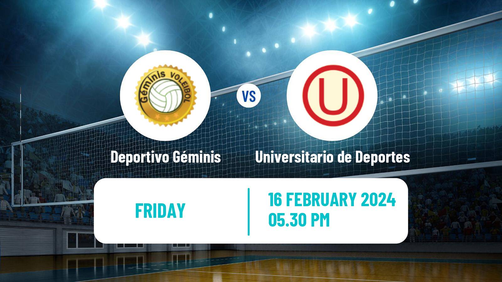 Volleyball Peruvian LNSV Women Deportivo Géminis - Universitario de Deportes