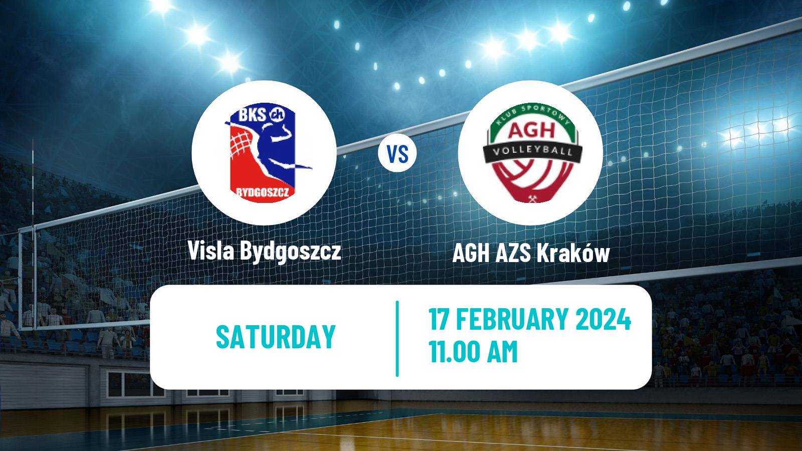 Volleyball Polish I Liga Volleyball Visla Bydgoszcz - AGH AZS Kraków