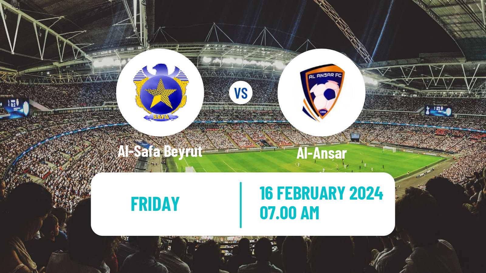 Soccer Club Friendly Al-Safa Beyrut - Al-Ansar