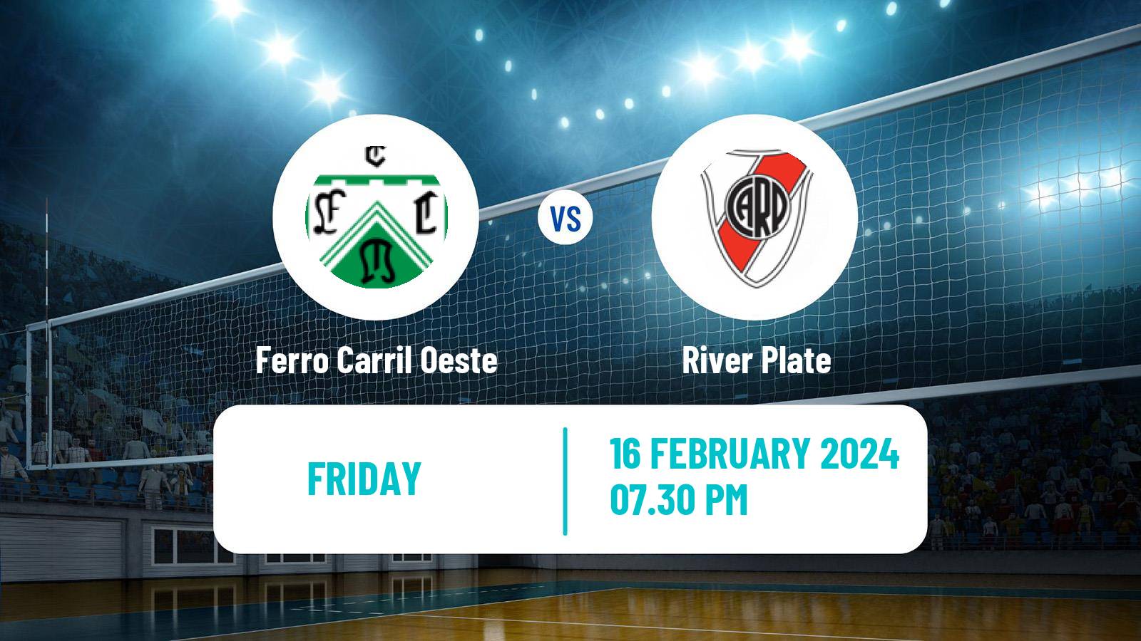 Volleyball Argentinian Liga Volleyball Women Ferro Carril Oeste - River Plate