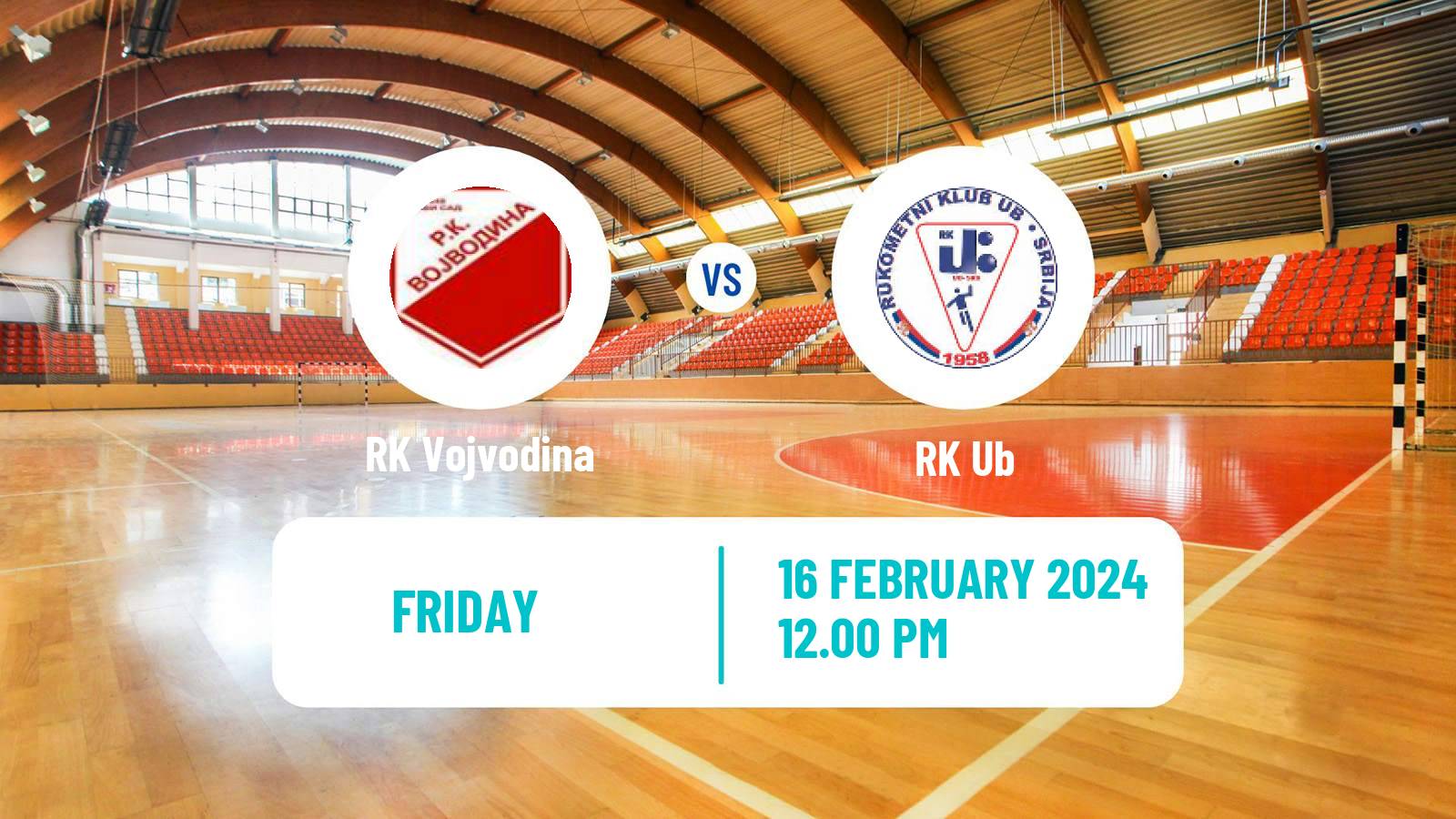 Handball Serbian Superliga Handball RK Vojvodina - Ub