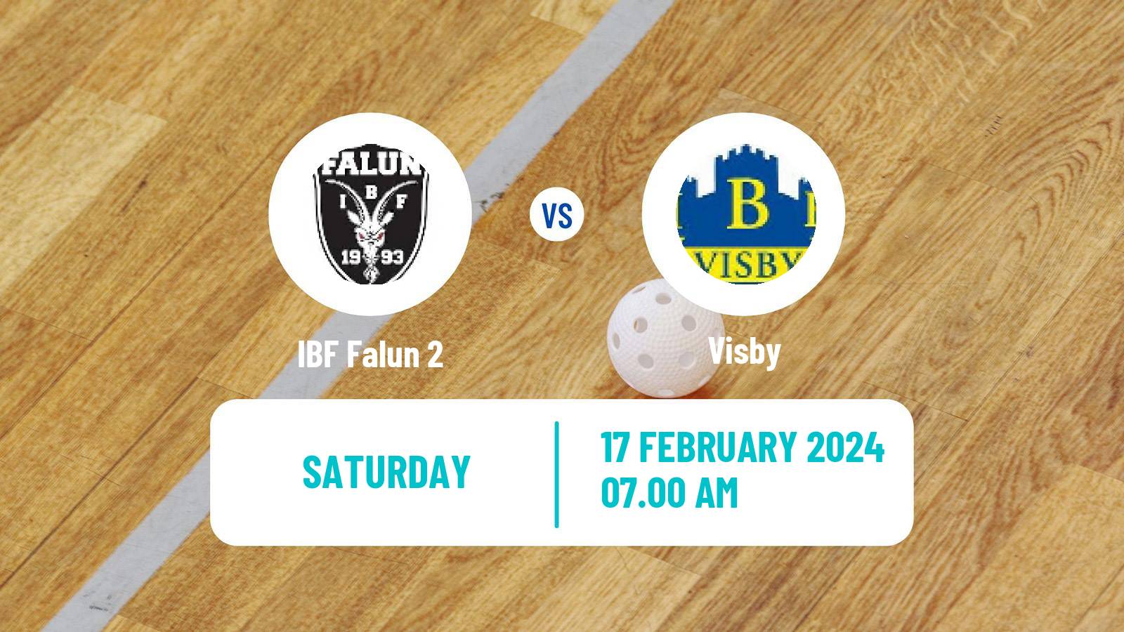 Floorball Swedish Allsvenskan Norra Floorball Falun 2 - Visby