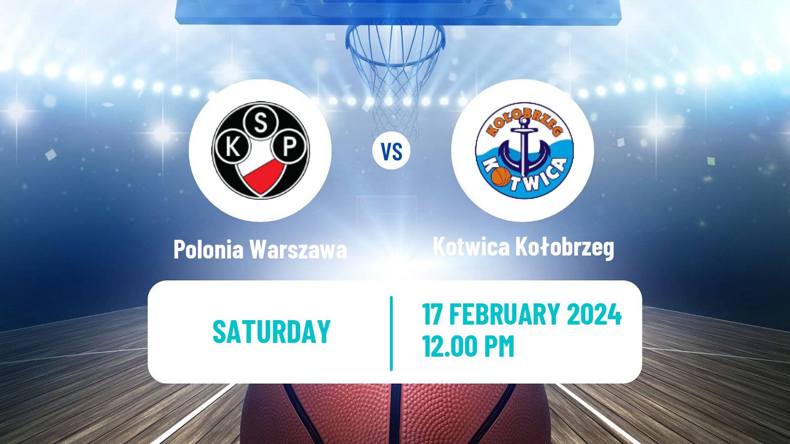 Basketball Polish 1 Liga Basketball Polonia Warszawa - Kotwica Kołobrzeg