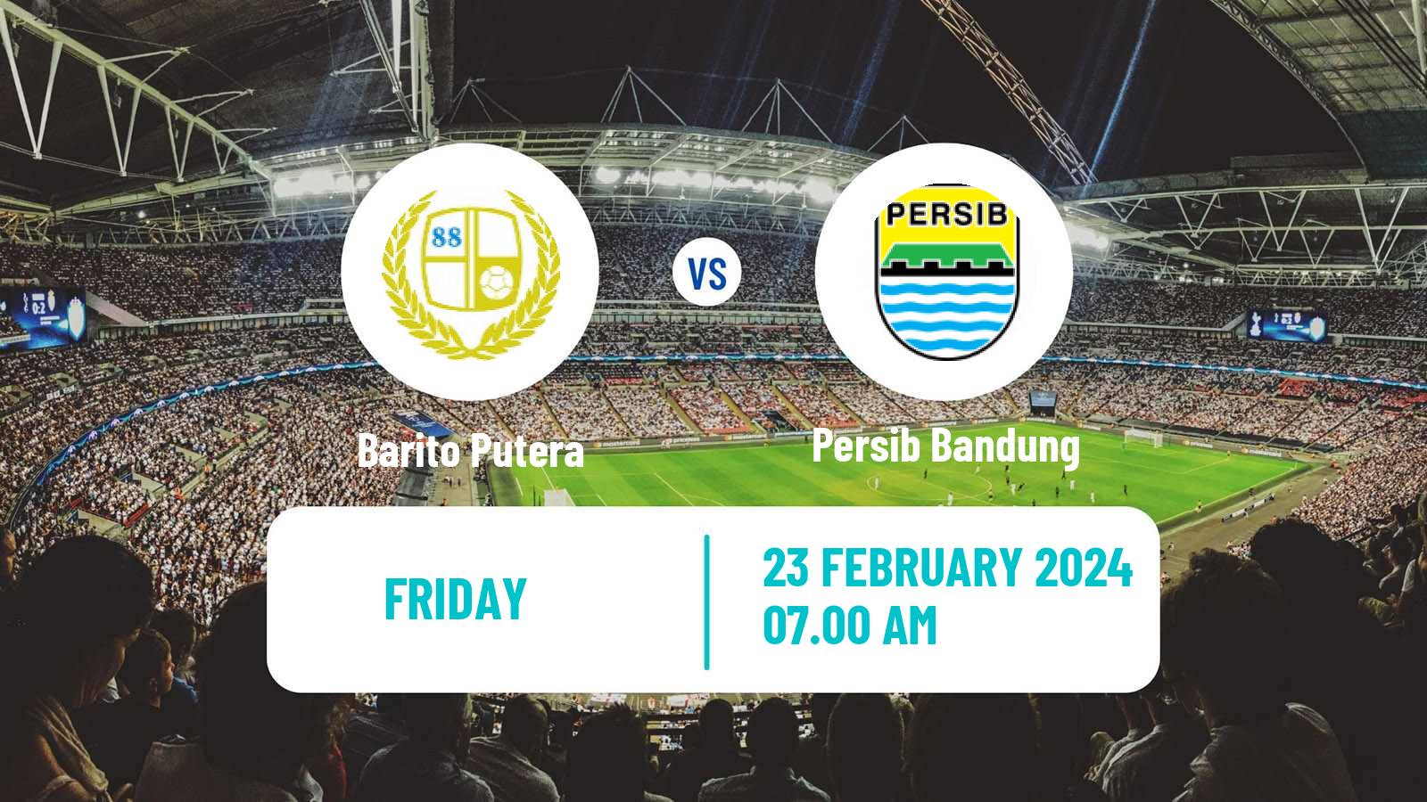 Soccer Indonesian Liga 1 Barito Putera - Persib Bandung