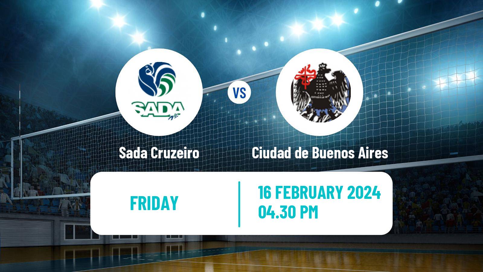 Volleyball South American Club Championship Volleyball Sada Cruzeiro - Ciudad de Buenos Aires
