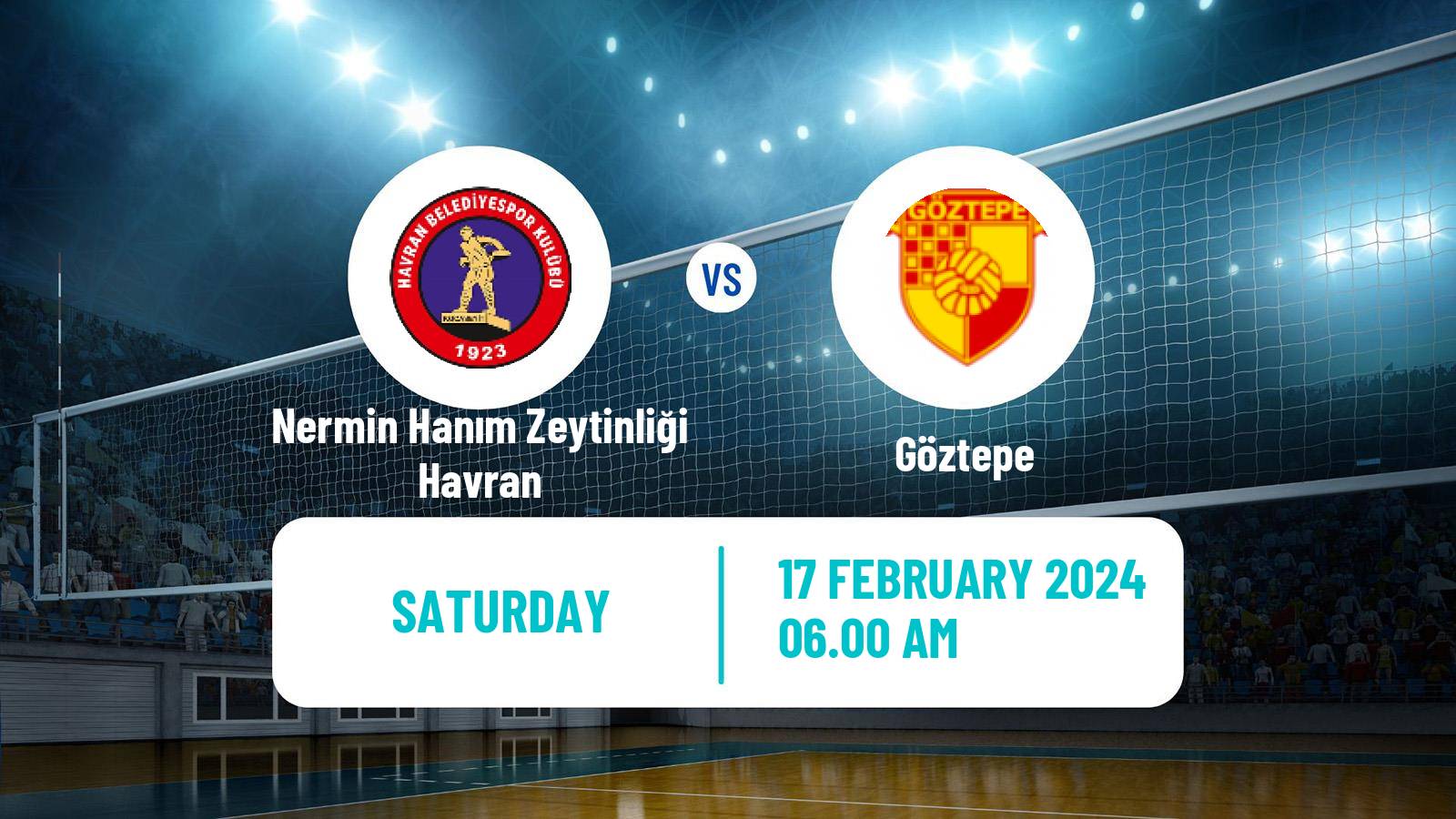 Volleyball Turkish 1 Ligi Volleyball Women Nermin Hanım Zeytinliği Havran - Göztepe