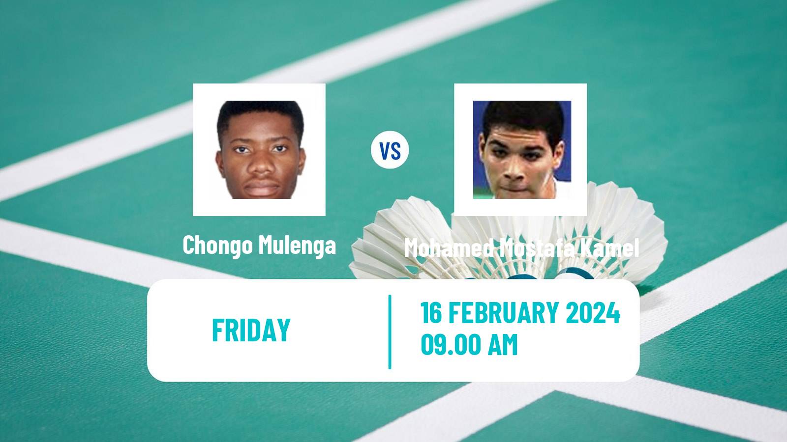 Badminton BWF Africa Championships Men Chongo Mulenga - Mohamed Mostafa Kamel