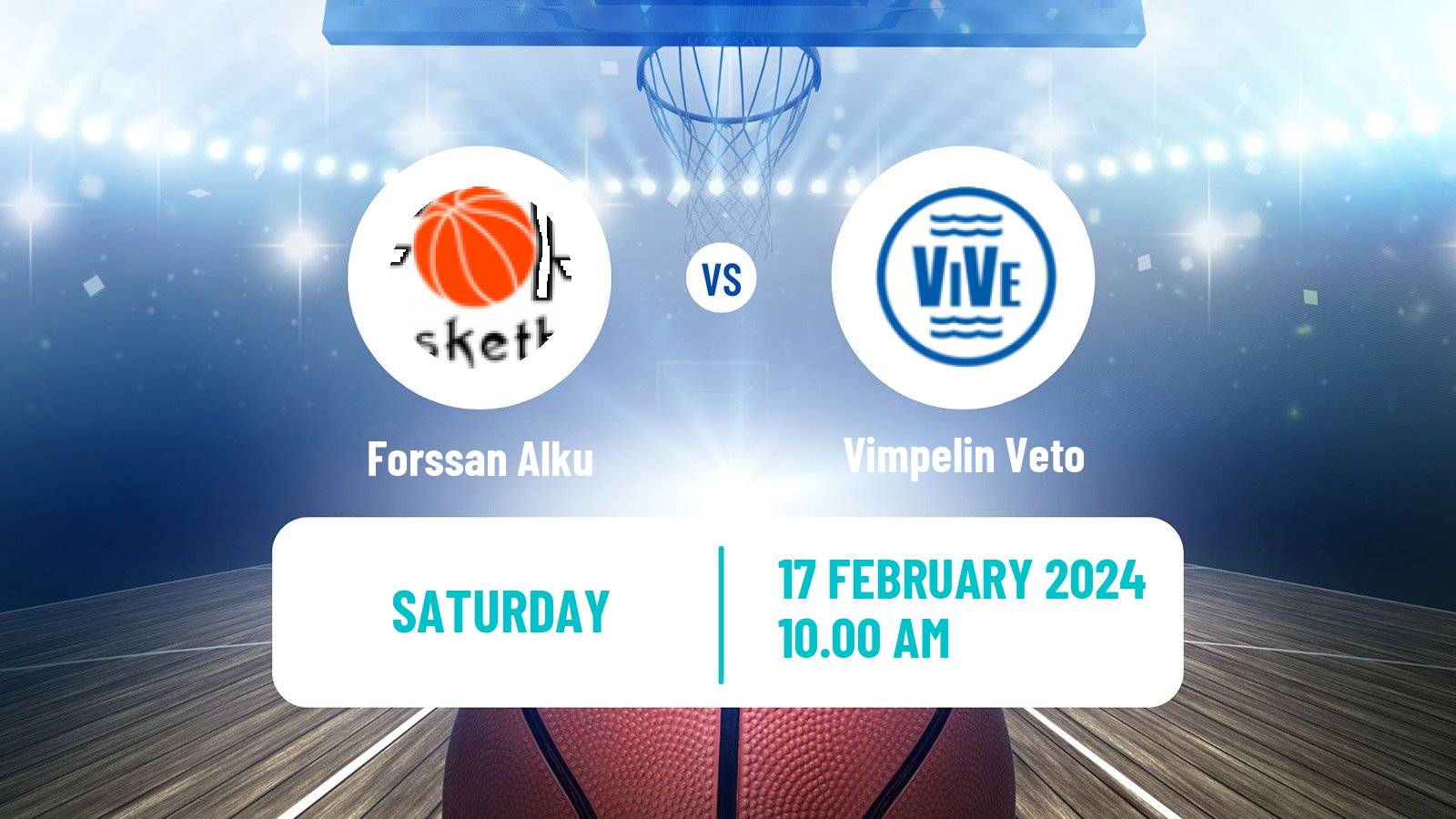 Basketball Finnish Korisliiga Women Forssan Alku - Vimpelin Veto