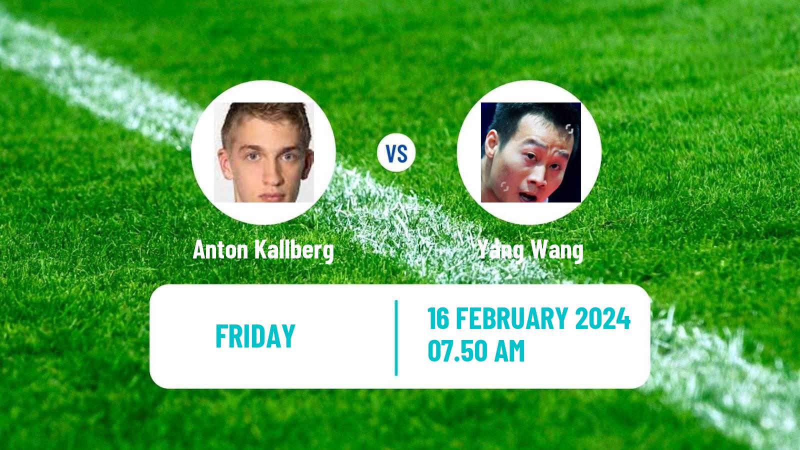 Table tennis World Championships Teams Men Anton Kallberg - Yang Wang