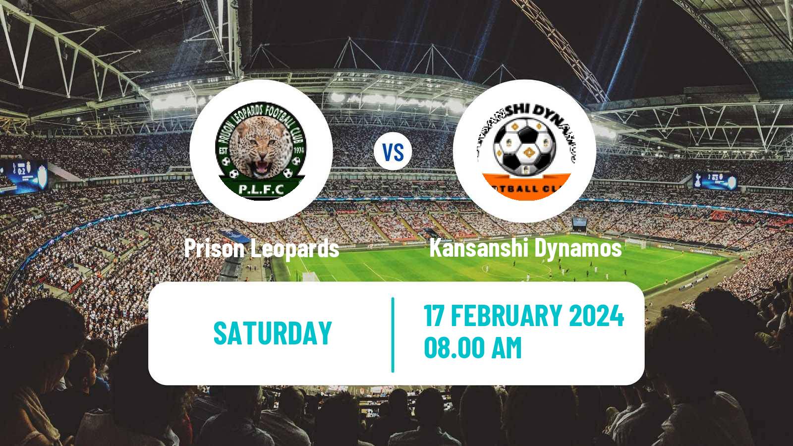 Soccer Zambian Premier League Prison Leopards - Kansanshi Dynamos