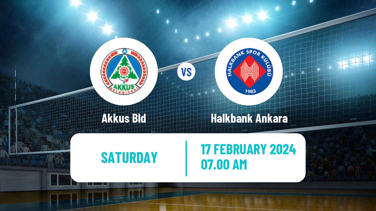 Volleyball Turkish Efeler Ligi Volleyball Akkus Bld - Halkbank Ankara