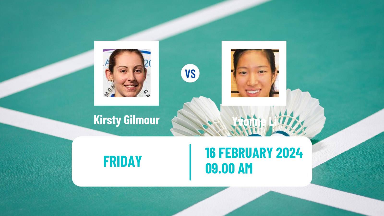 Badminton BWF European Championships Teams Women Kirsty Gilmour - Yvonne Li