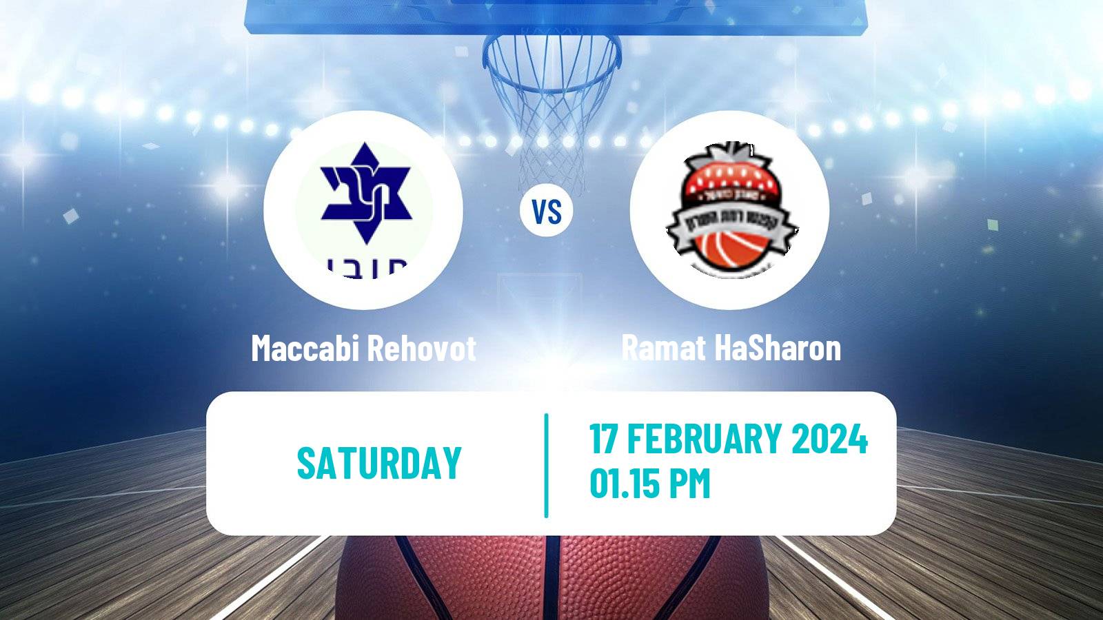 Basketball Israeli Liga Leumit Basketball Maccabi Rehovot - Ramat HaSharon