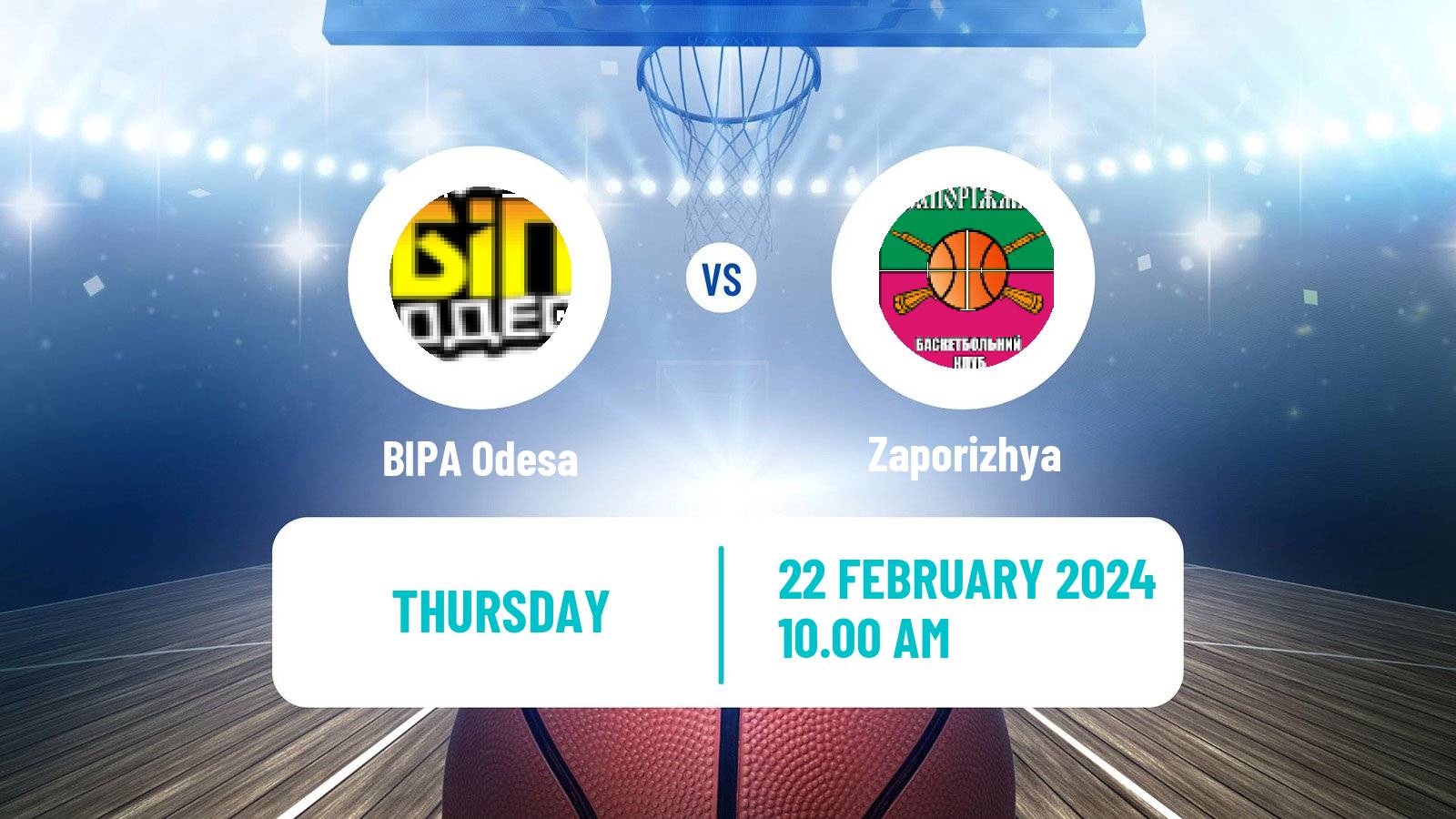 Basketball Ukrainian FBU Super League BIPA Odesa - Zaporizhya