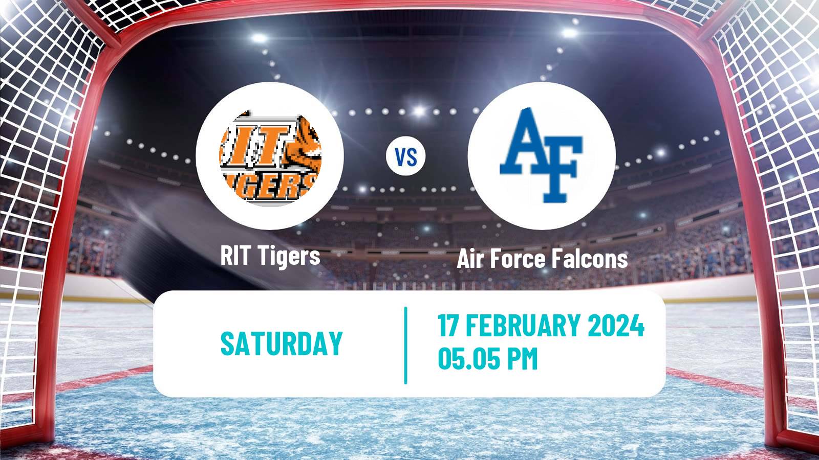 Hockey NCAA Hockey RIT Tigers - Air Force Falcons