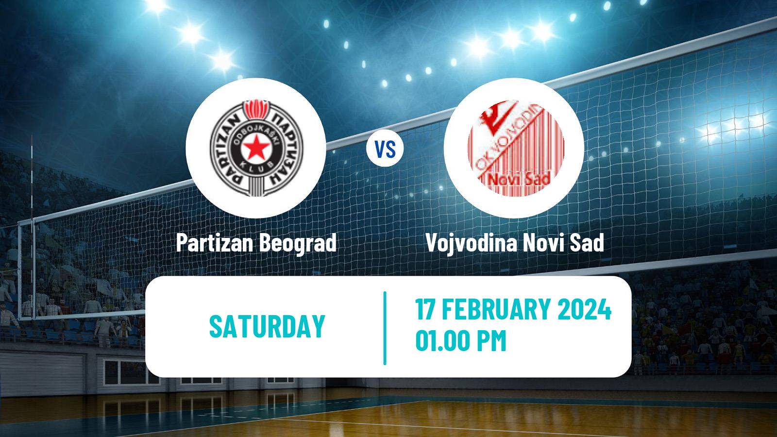 Volleyball Serbian Liga Volleyball Partizan Beograd - Vojvodina Novi Sad