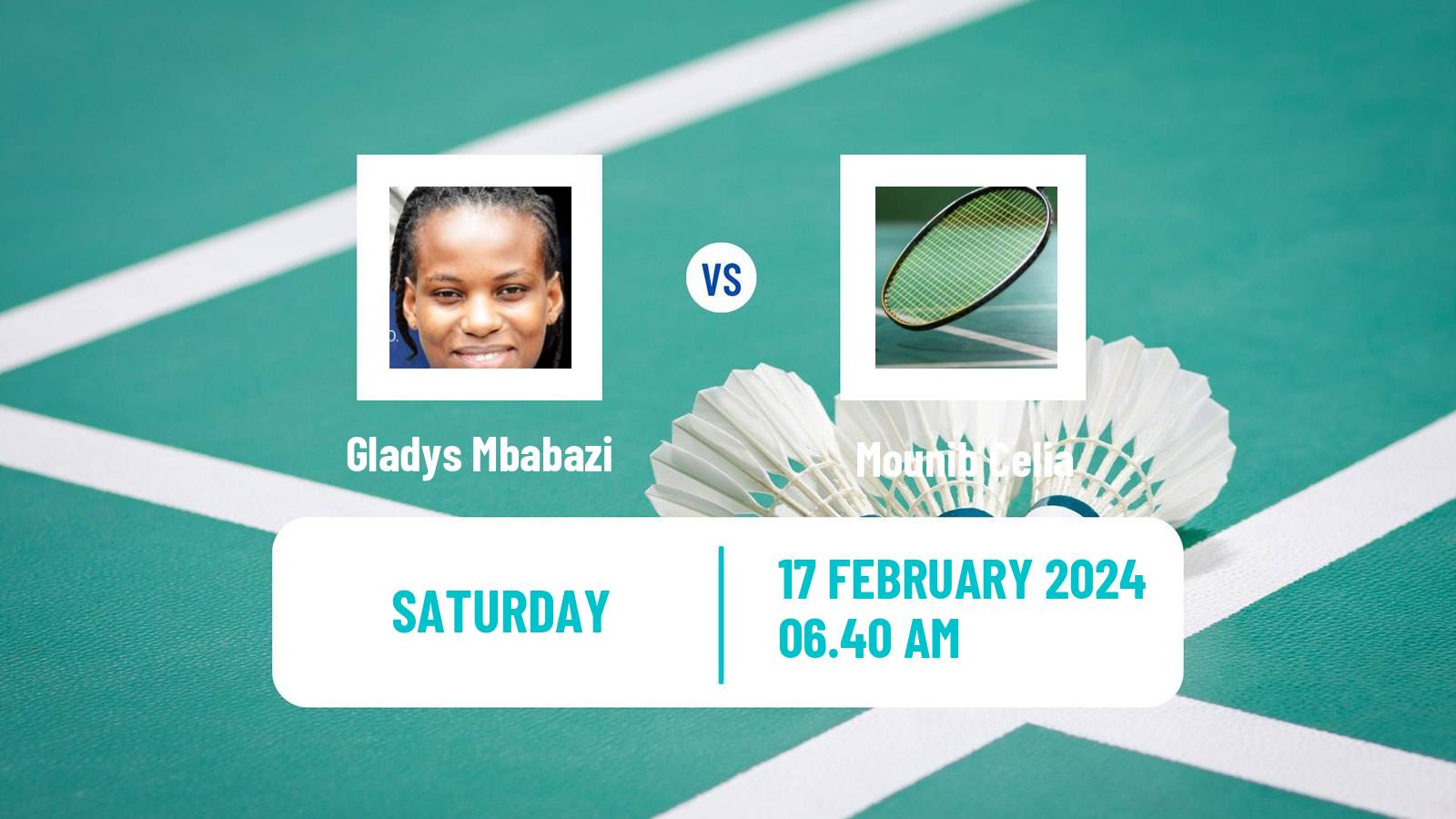 Badminton BWF Africa Championships Women Gladys Mbabazi - Mounib Celia