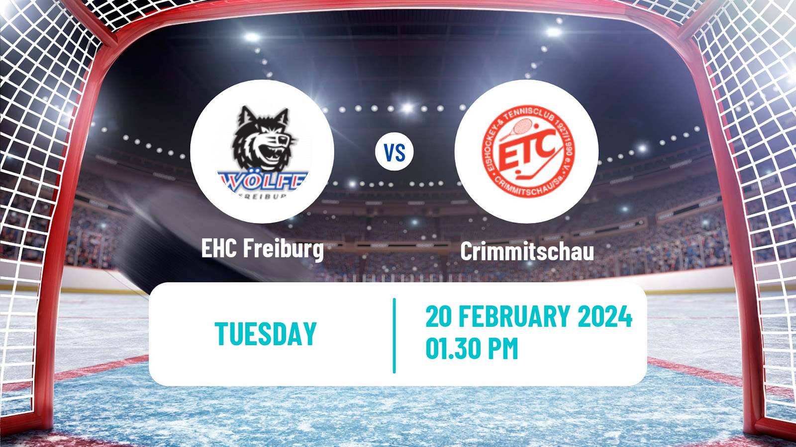 Hockey German DEL2 EHC Freiburg - Crimmitschau