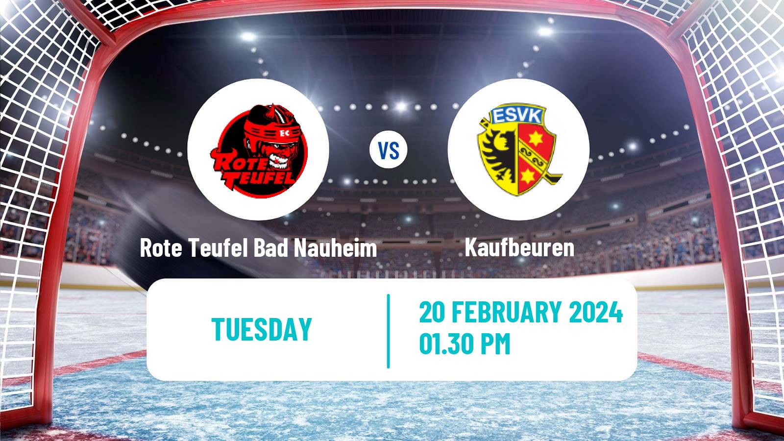 Hockey German DEL2 Rote Teufel Bad Nauheim - Kaufbeuren