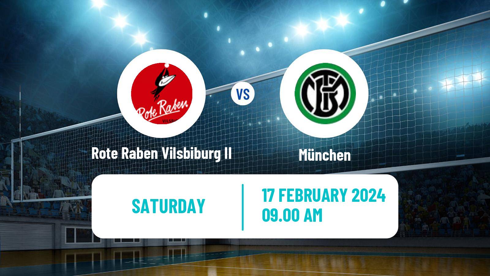 Volleyball German 2 Bundesliga South Volleyball Women Rote Raben Vilsbiburg II - München