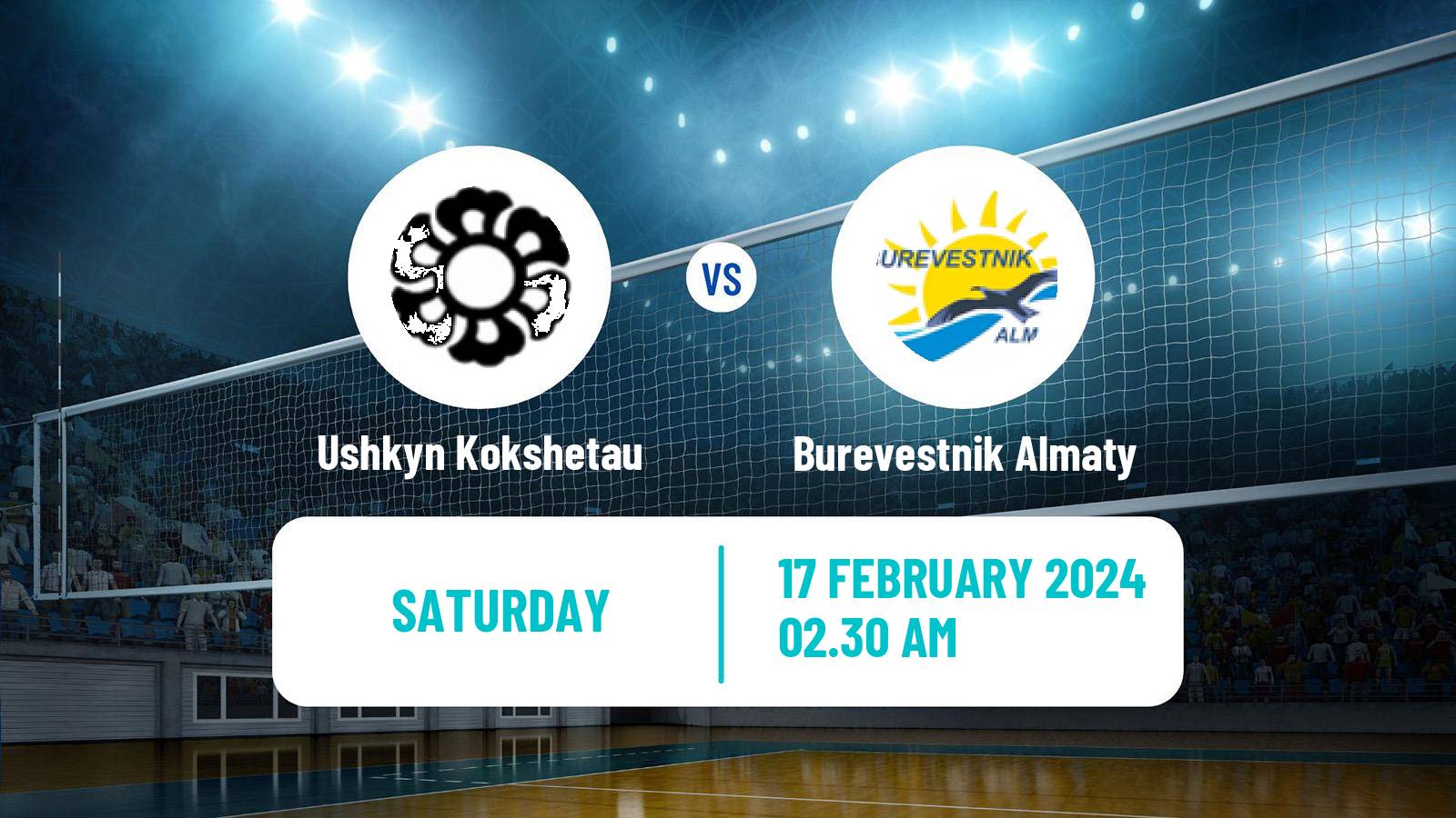 Volleyball Kazakh National League Volleyball Ushkyn Kokshetau - Burevestnik Almaty