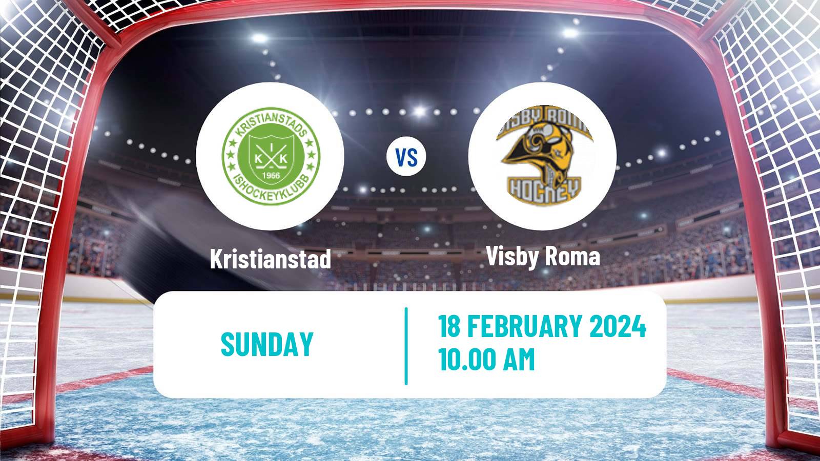 Hockey Swedish HockeyEttan Sodra Kristianstad - Visby Roma