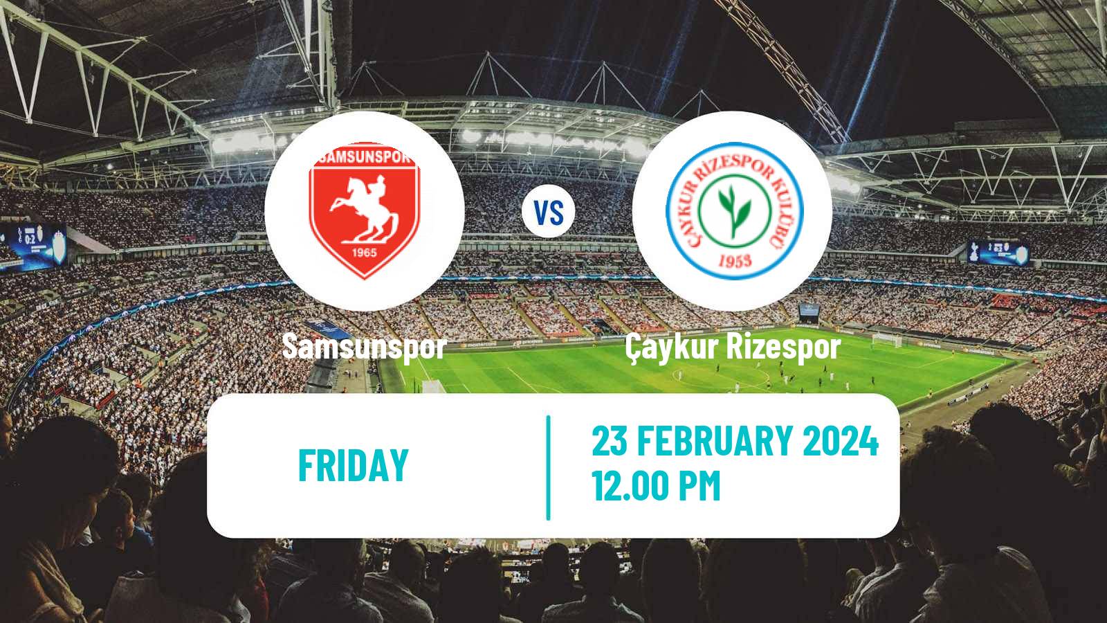 Soccer Turkish Super League Samsunspor - Çaykur Rizespor