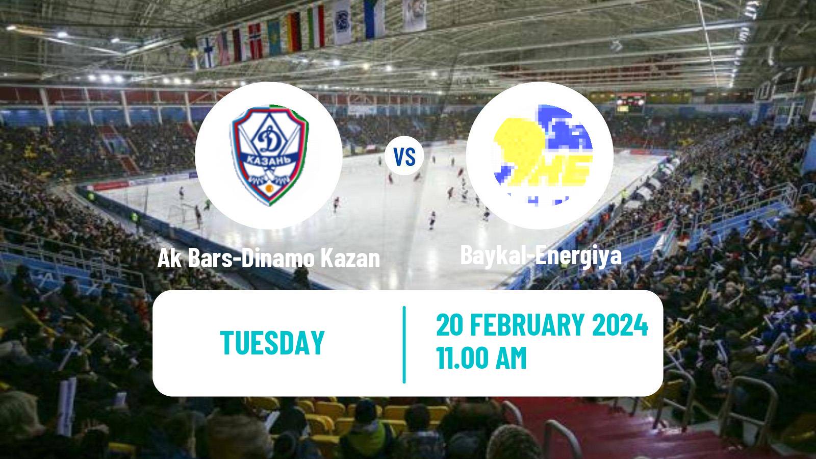 Bandy Russian Super League Bandy Ak Bars-Dinamo Kazan - Baykal-Energiya