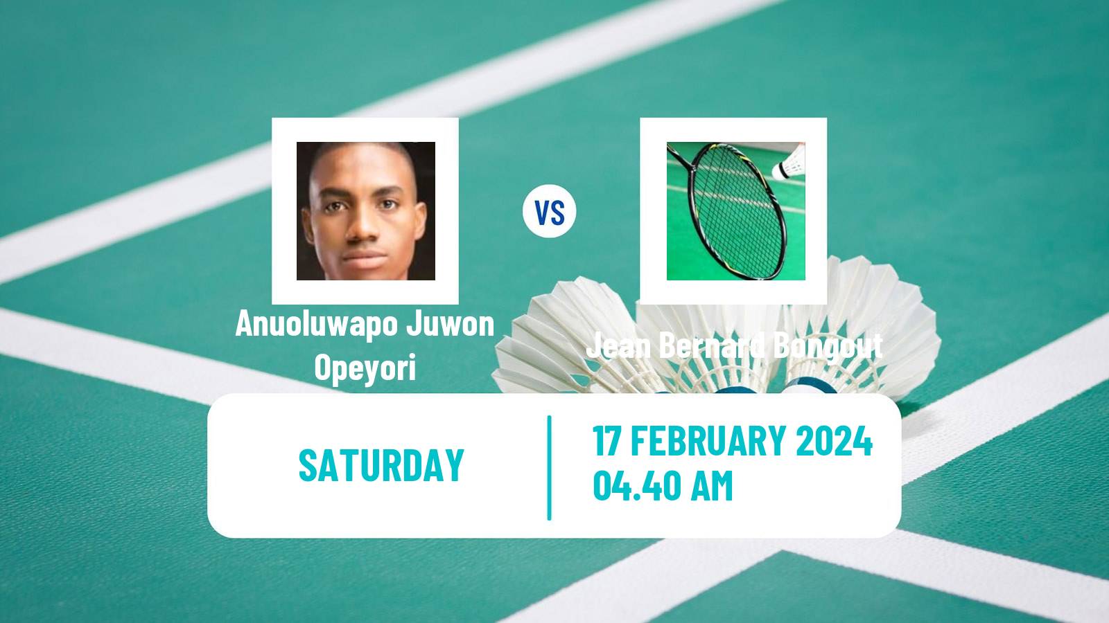 Badminton BWF Africa Championships Men Anuoluwapo Juwon Opeyori - Jean Bernard Bongout