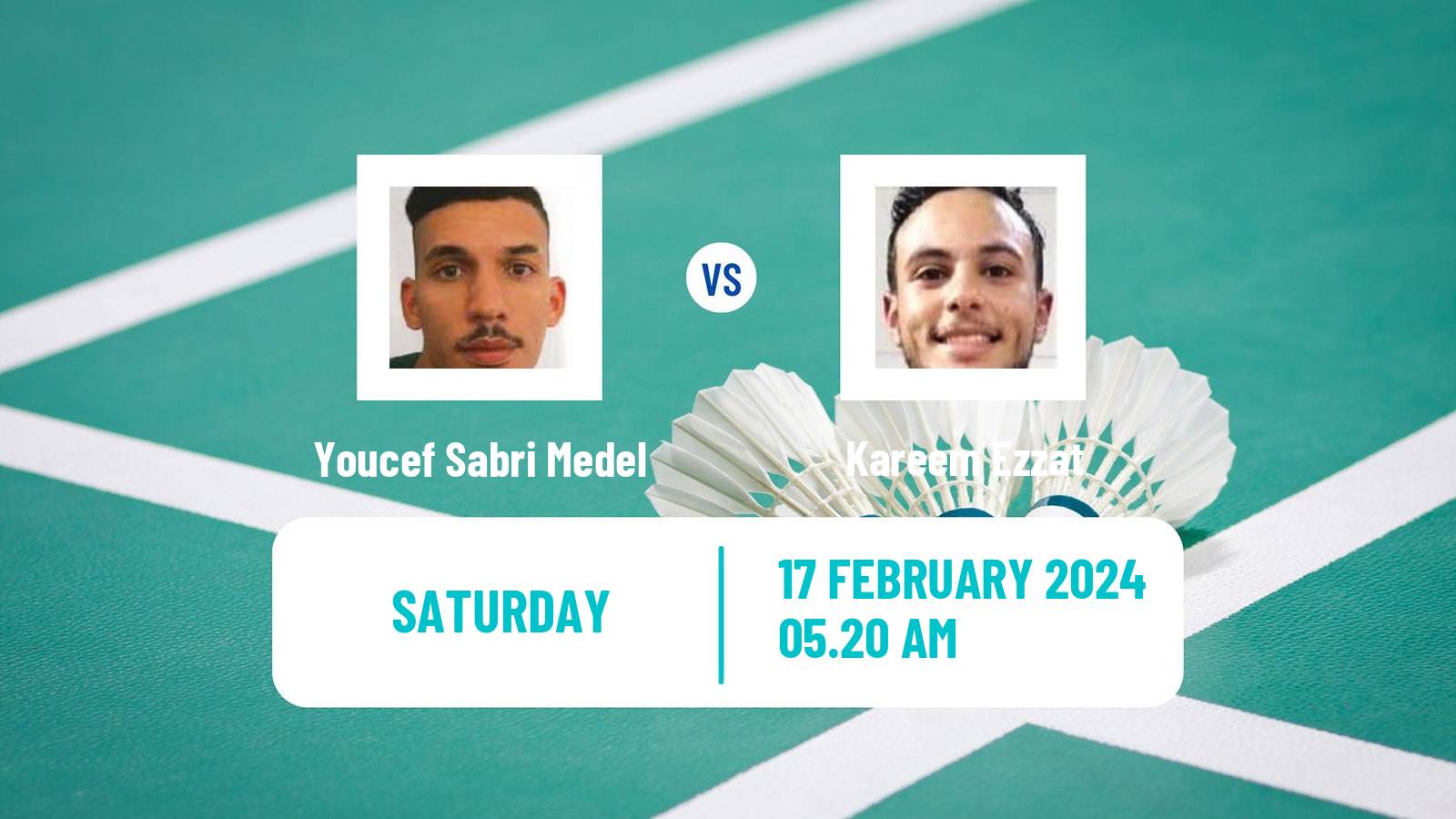 Badminton BWF Africa Championships Men Youcef Sabri Medel - Kareem Ezzat