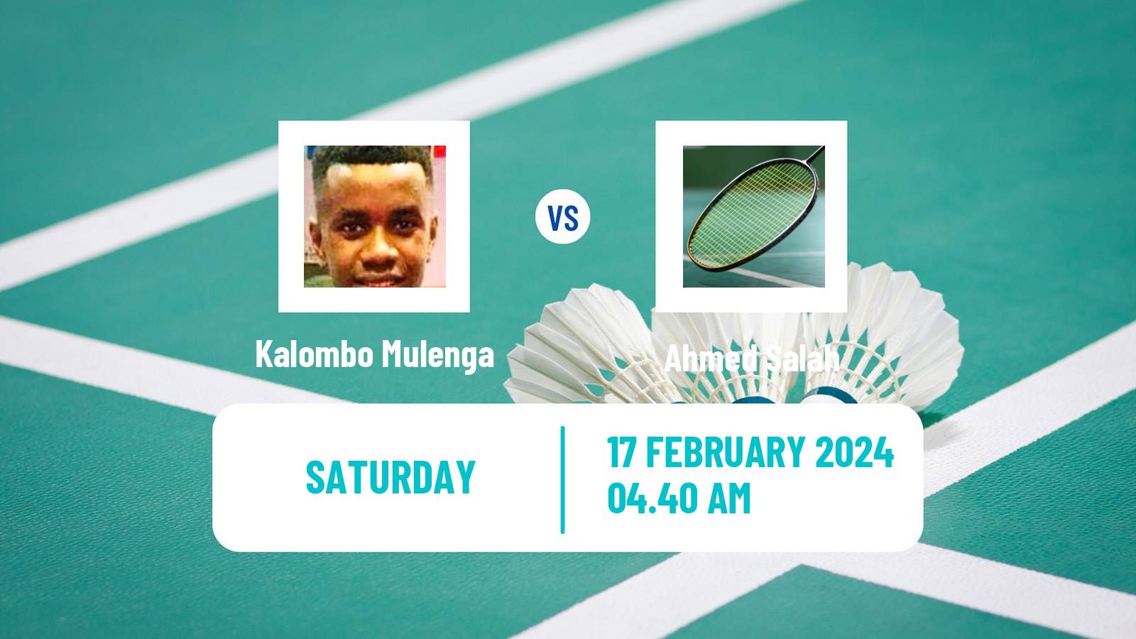 Badminton BWF Africa Championships Men Kalombo Mulenga - Ahmed Salah