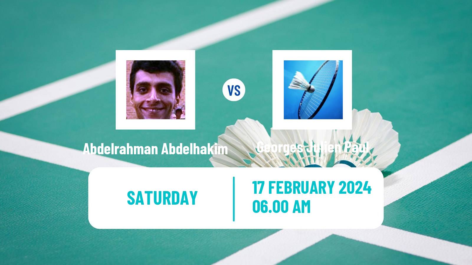 Badminton BWF Africa Championships Men Abdelrahman Abdelhakim - Georges Julien Paul