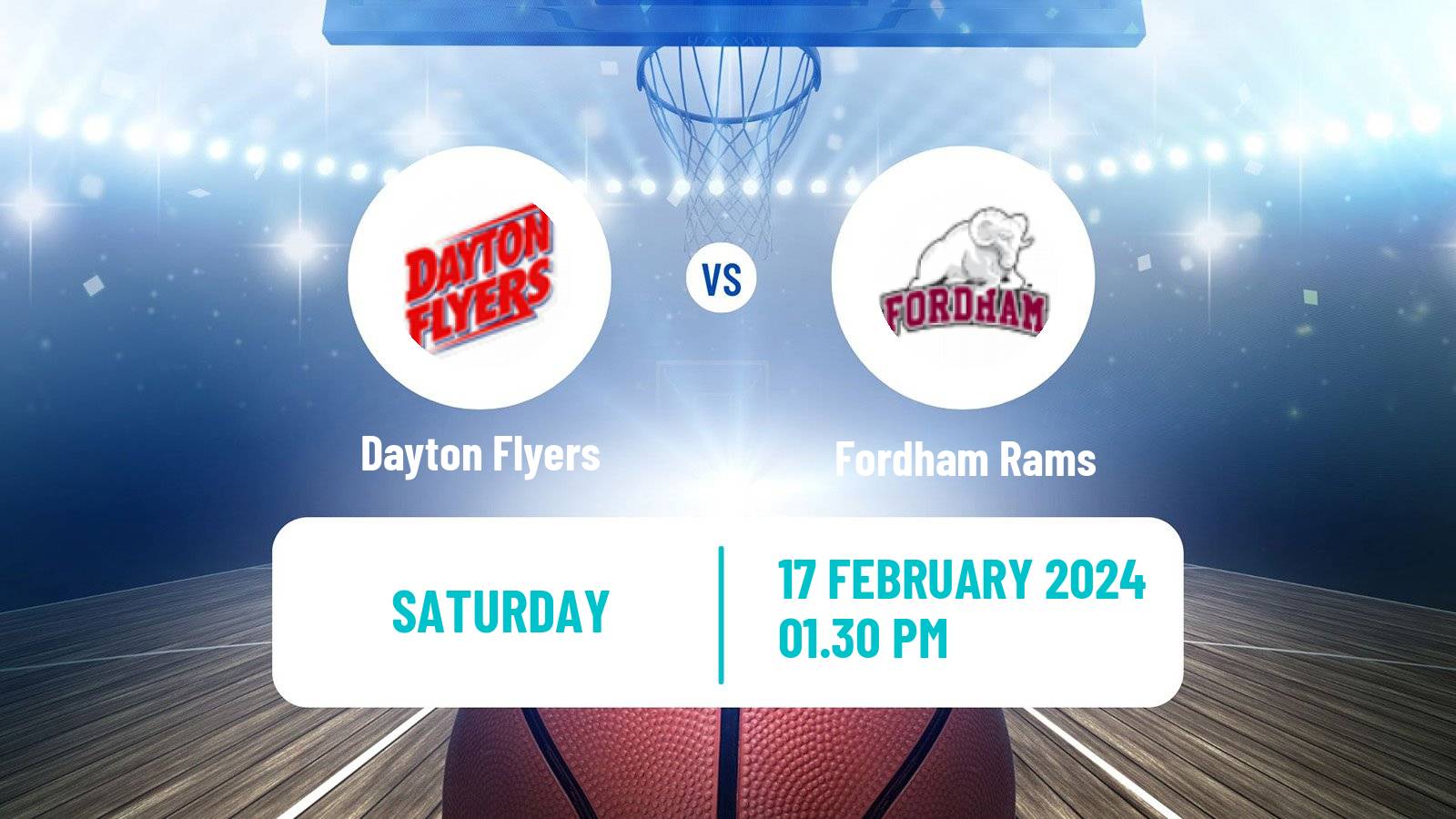 Basketball NCAA College Basketball Dayton Flyers - Fordham Rams