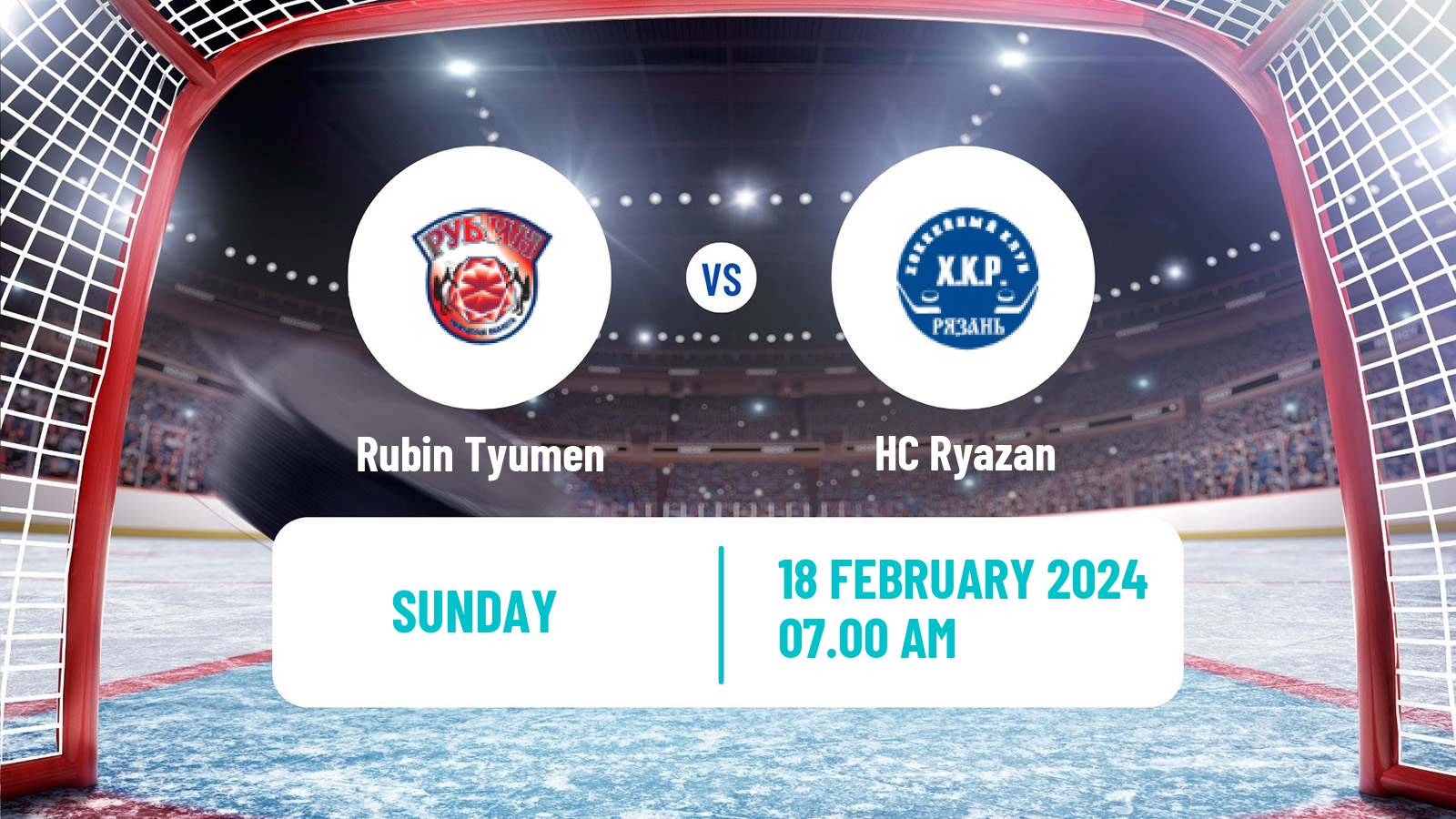 Hockey VHL Rubin Tyumen - Ryazan