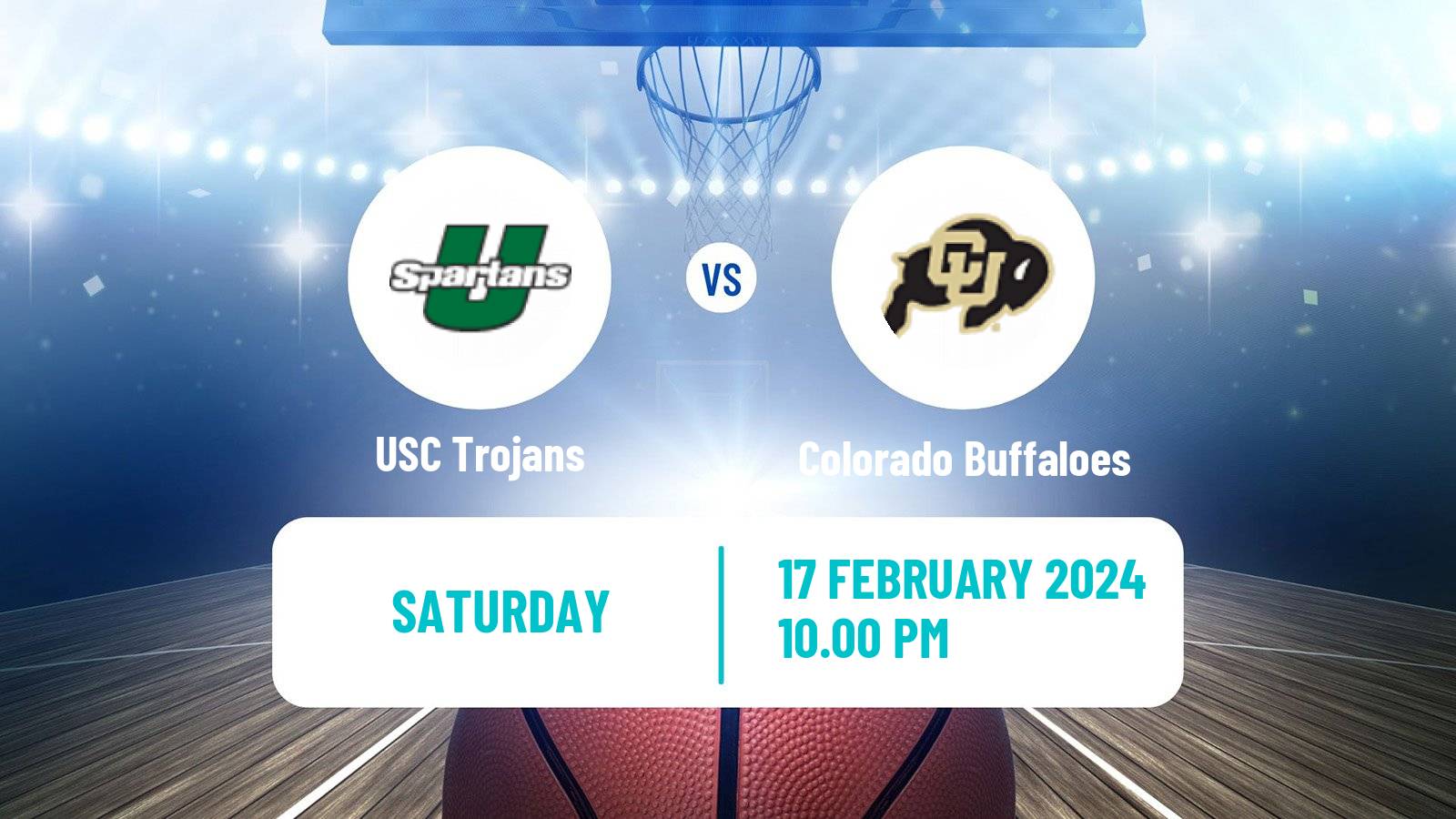 Basketball NCAA College Basketball USC Trojans - Colorado Buffaloes