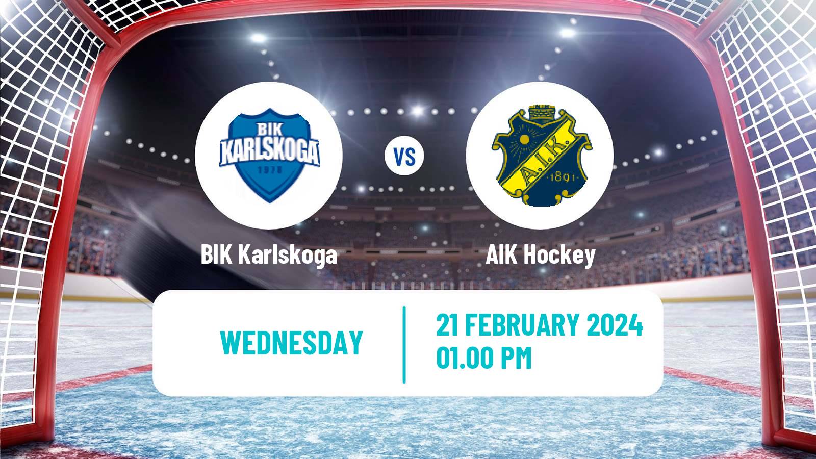 Hockey Swedish Hockey Allsvenskan BIK Karlskoga - AIK