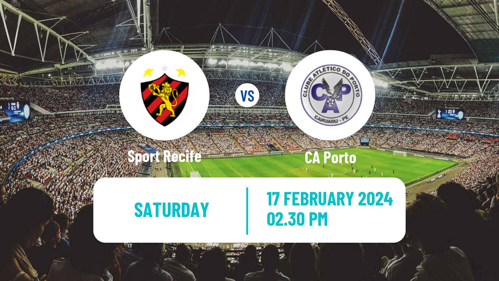 Soccer Brazilian Campeonato Pernambucano Sport Recife - CA Porto
