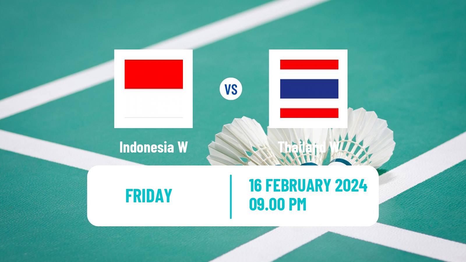 Badminton Asia Championships Teams Teams Women Indonesia W - Thailand W