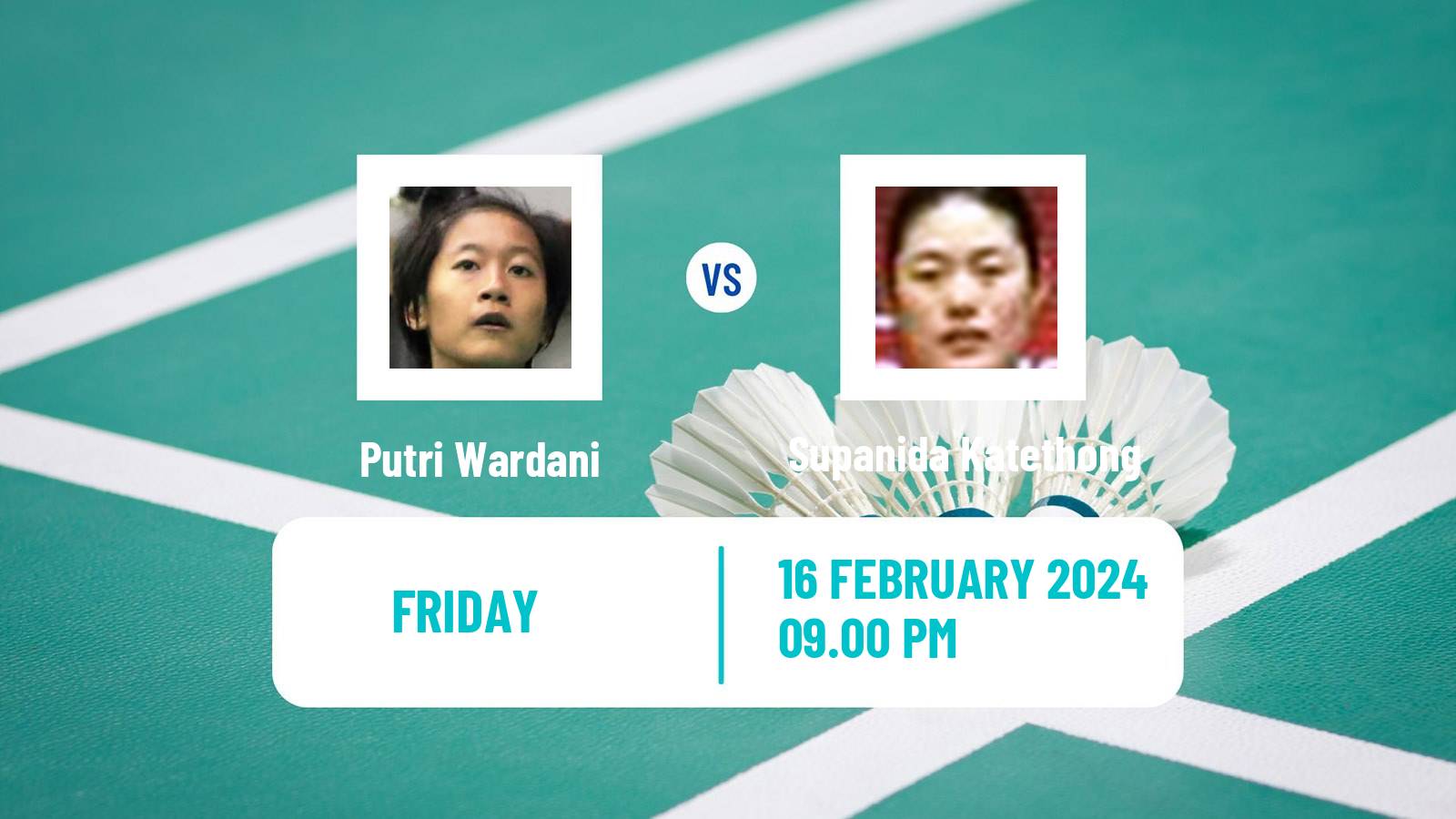 Badminton BWF Asia Championships Teams Women Putri Wardani - Supanida Katethong