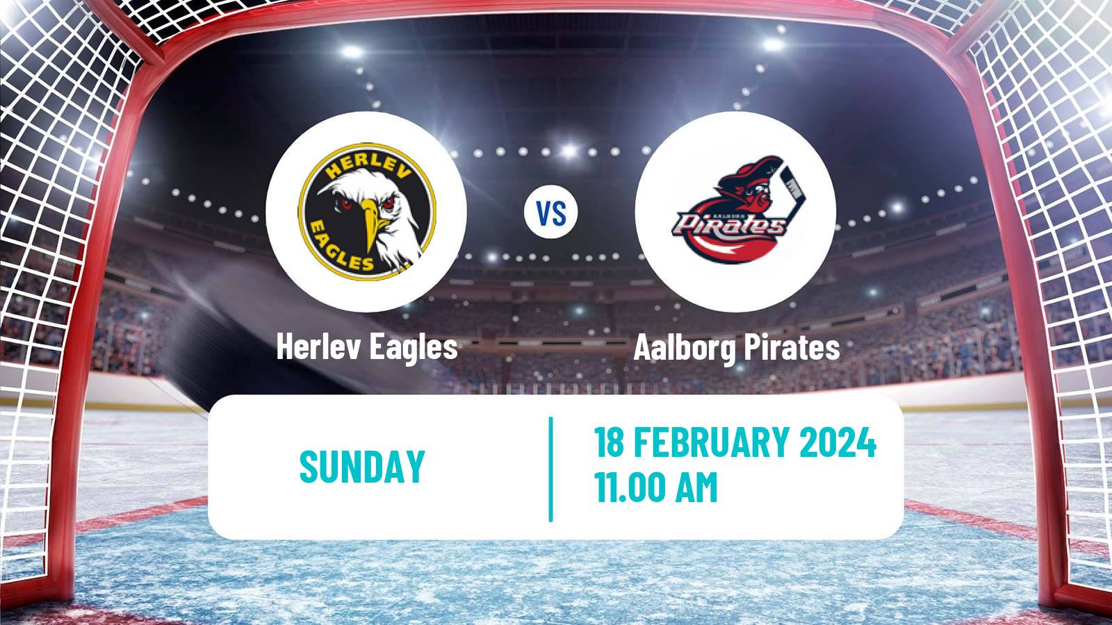 Hockey Danish Ishockey Ligaen Herlev Eagles - Aalborg Pirates