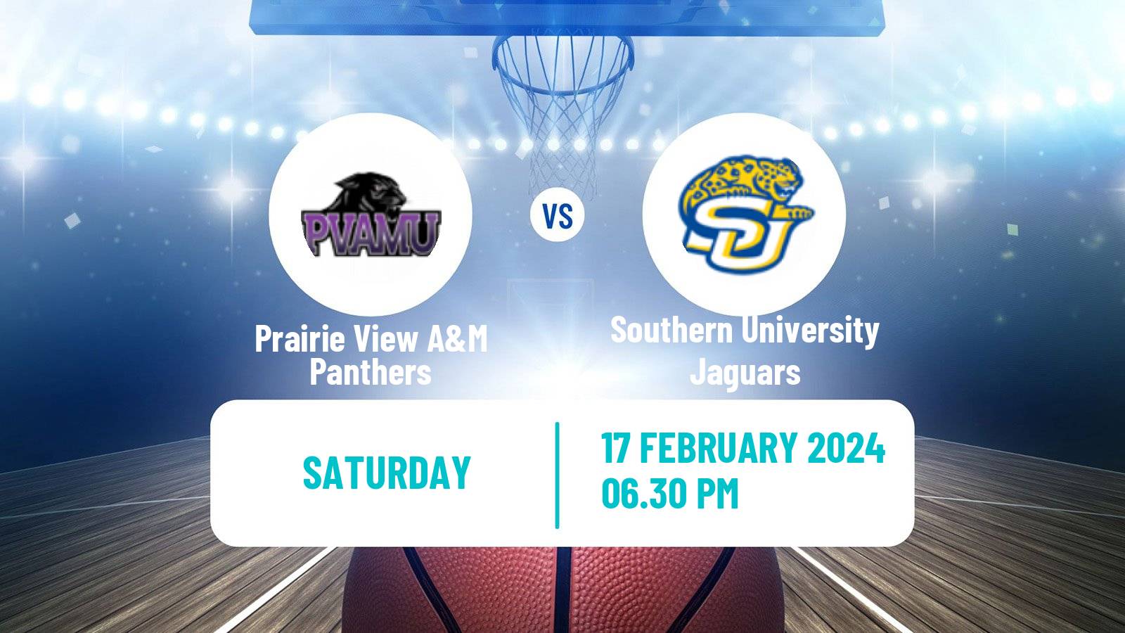 Basketball NCAA College Basketball Prairie View A&M Panthers - Southern University Jaguars