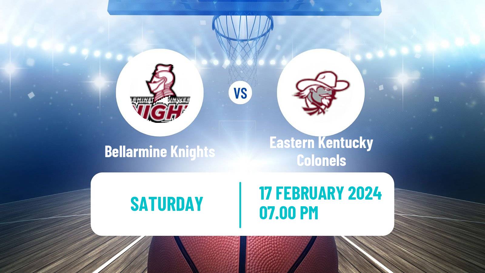 Basketball NCAA College Basketball Bellarmine Knights - Eastern Kentucky Colonels