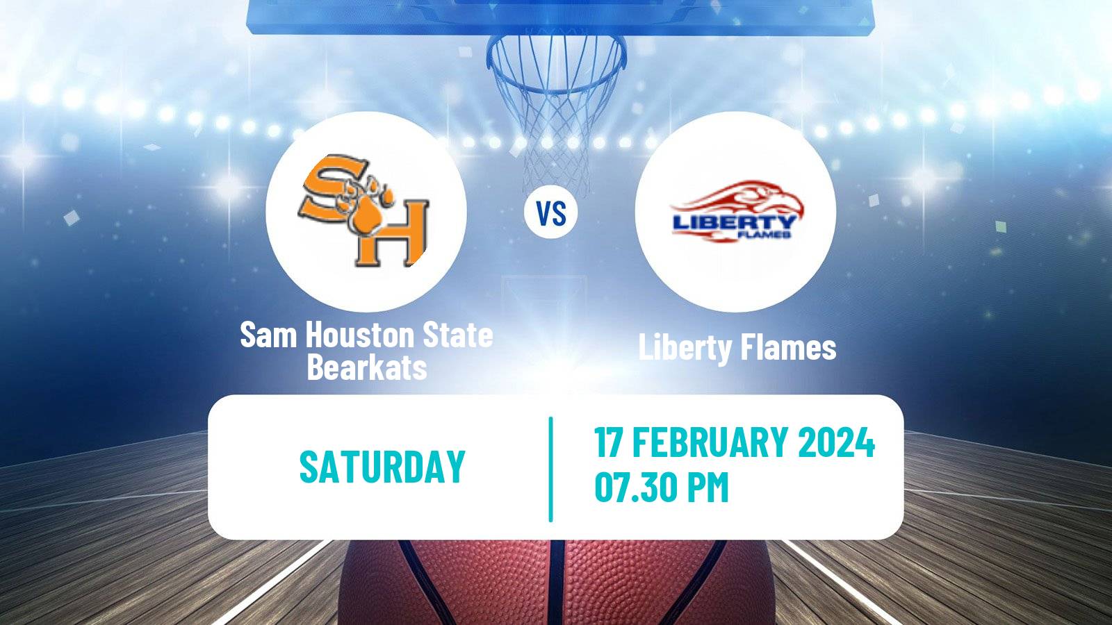 Basketball NCAA College Basketball Sam Houston State Bearkats - Liberty Flames