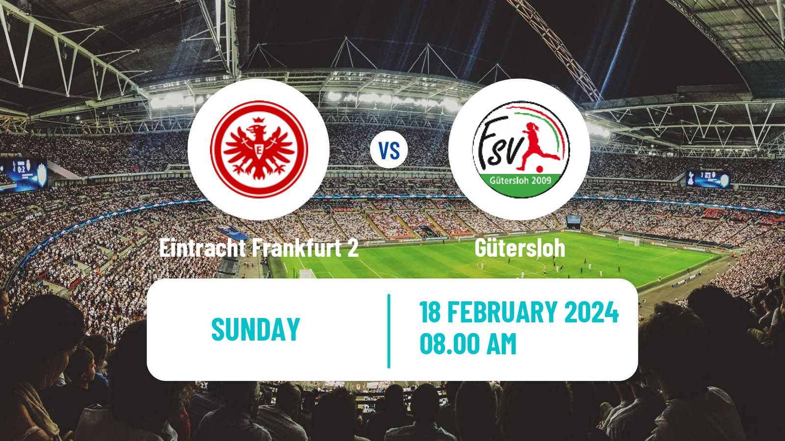 Soccer German 2 Bundesliga Women Eintracht Frankfurt 2 - Gütersloh
