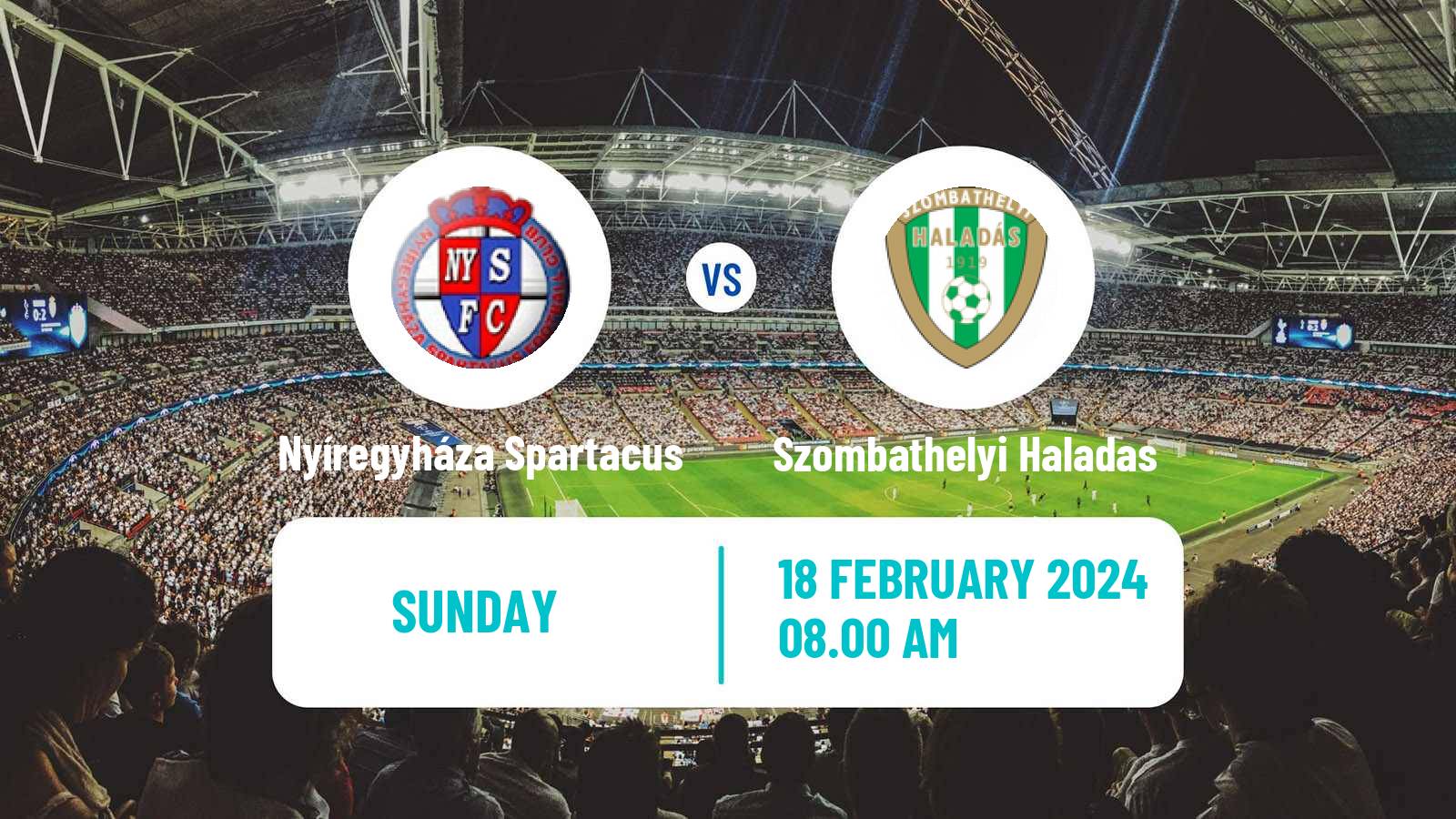 Soccer Hungarian NB II Nyíregyháza Spartacus - Szombathelyi Haladas